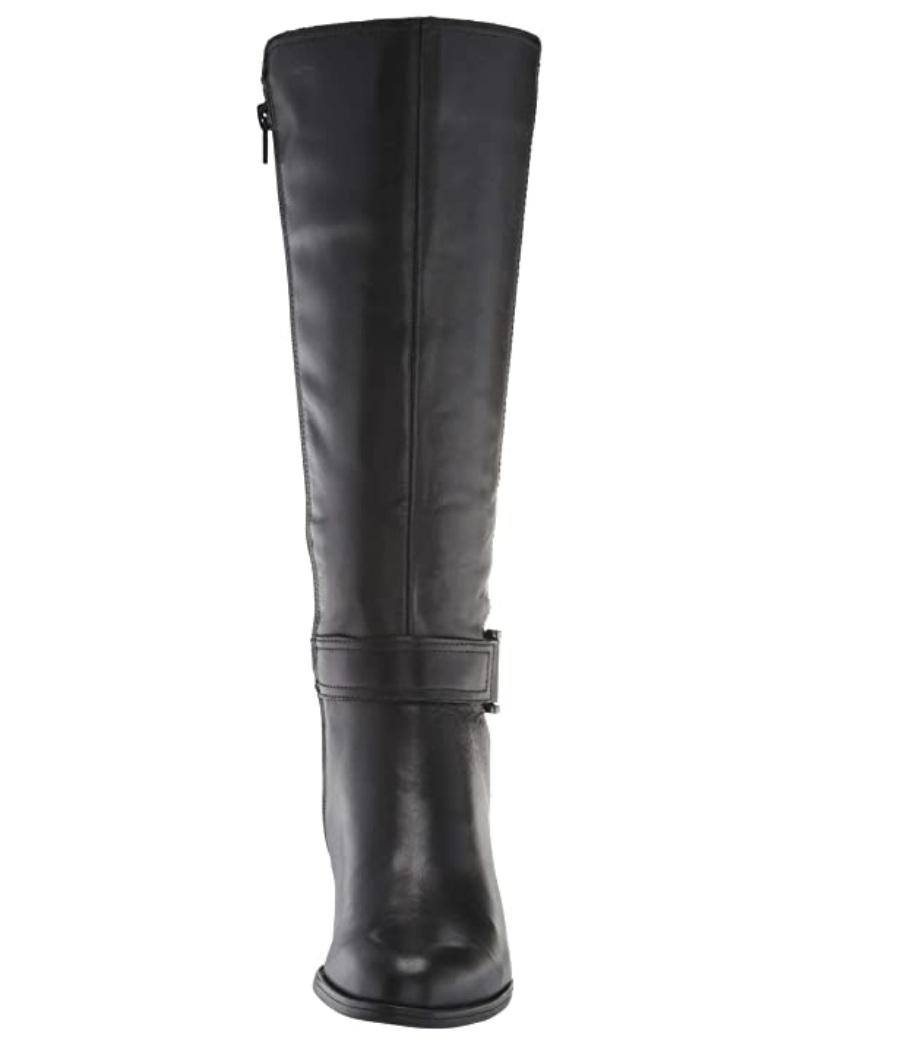 Naturalizer Women's Kelso High Shaft Boots Knee Color: Black Wide Calf