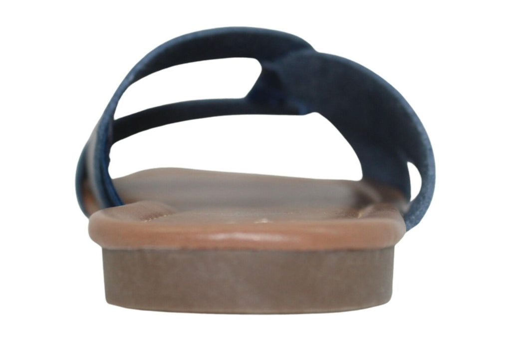 Sugar Women's Olena Faux Leather Slide On Flats  Color Blue Size 9.5M