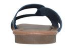 Sugar Women's Olena Faux Leather Slide On Flats  Color Blue Size 9.5M