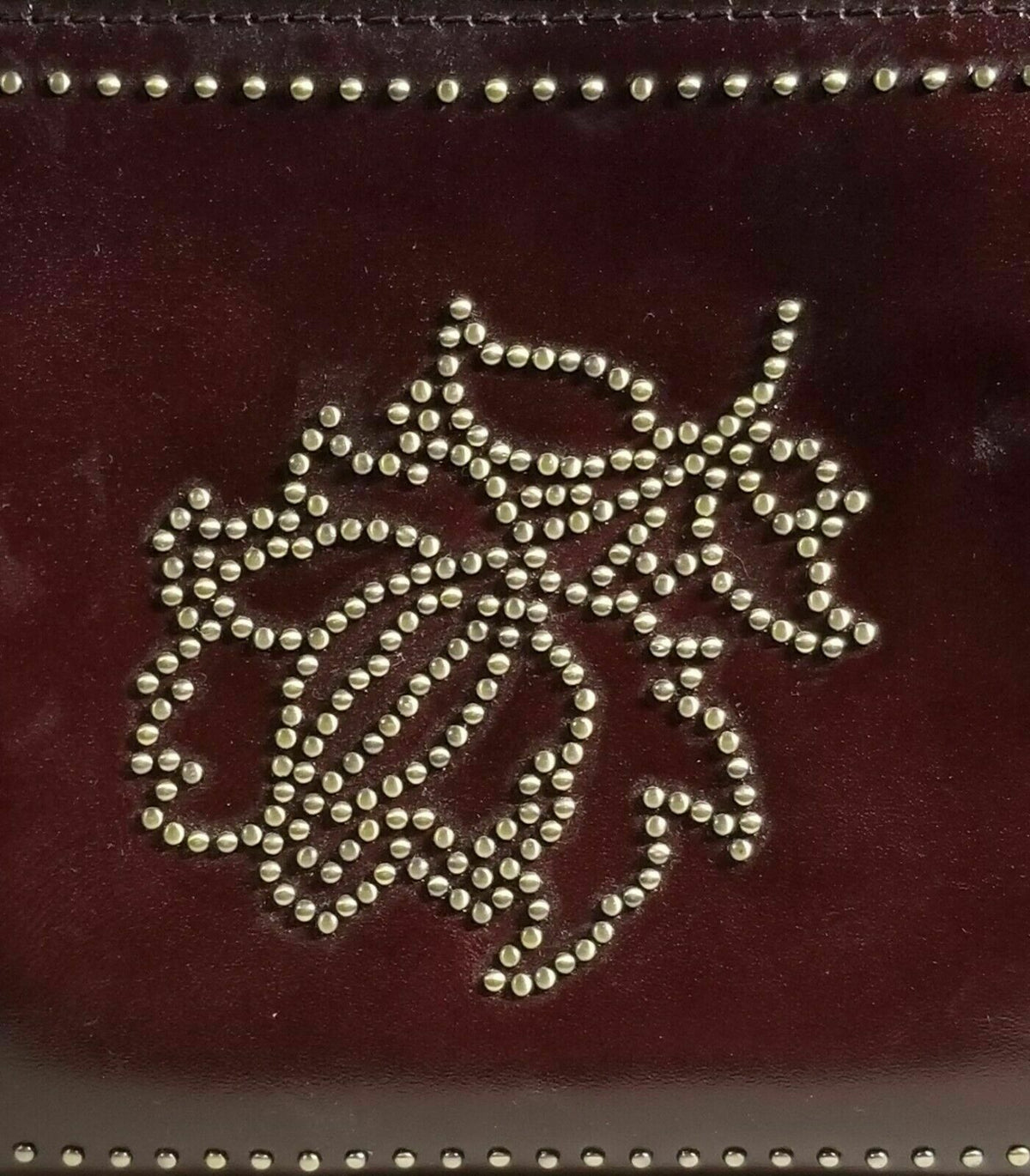 PATRICIA NASH STUDDED FLORAL CASSINI WRISTLET  Color: Red/Gold