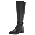 Naturalizer Women's Kelso High Shaft Boots Knee Color Black Wide Calf Size 10M