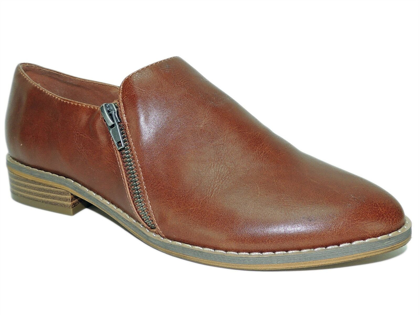 indigo rd. Women's Hallona Flats Ankle Booties  Color Medium Brown Size 10M