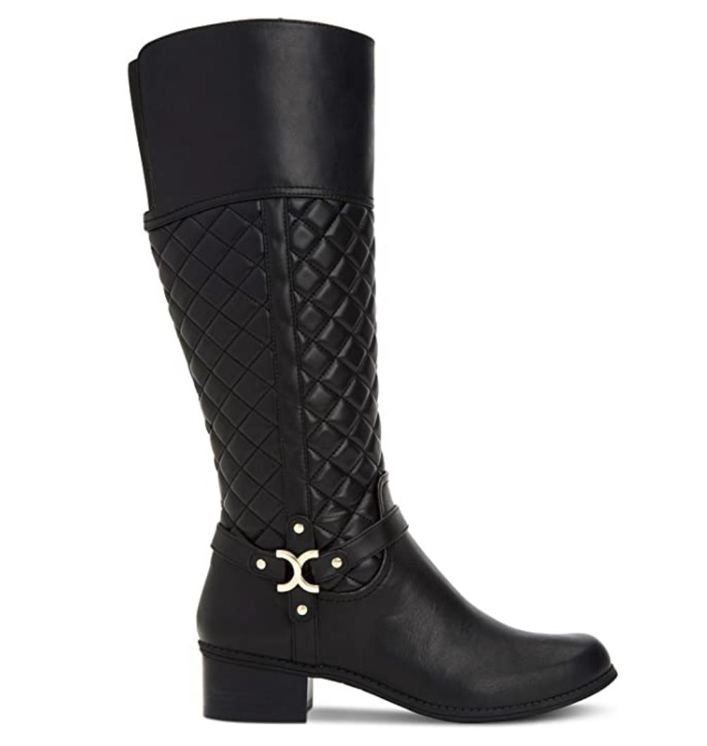 Charter Club Womens Helenn Tall Wide Calf Riding Boots Color Black Size 6.5M