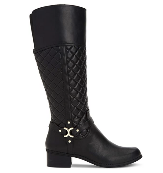 Charter Club Womens Helenn Tall Wide Calf Riding Boots Color Black