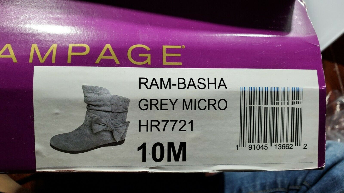 Rampage Basha Microsuede Bootie with Bow grey - 10m