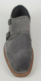 Alfani Men's Darius Monk-Strap Oxfords Shoes  Gray Size 7