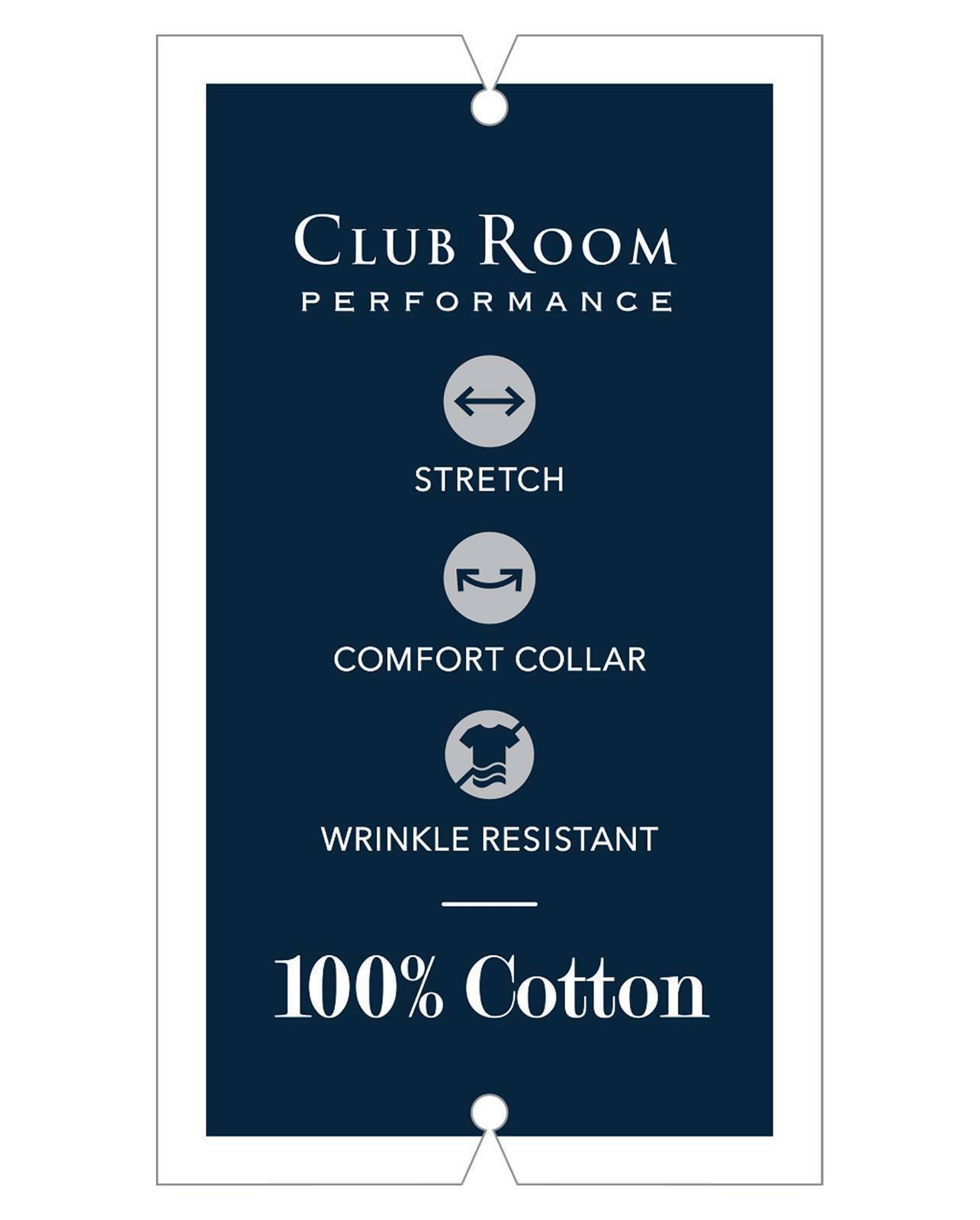 Club Room Men's Classic Regular Pinpoint Shirt  Color Lavender Size 17-34/35