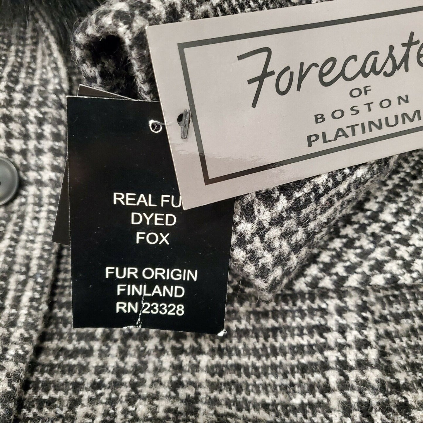 Forecaster Women’s Fox-Fur-Collar Reefer Coat  66169 Size 8