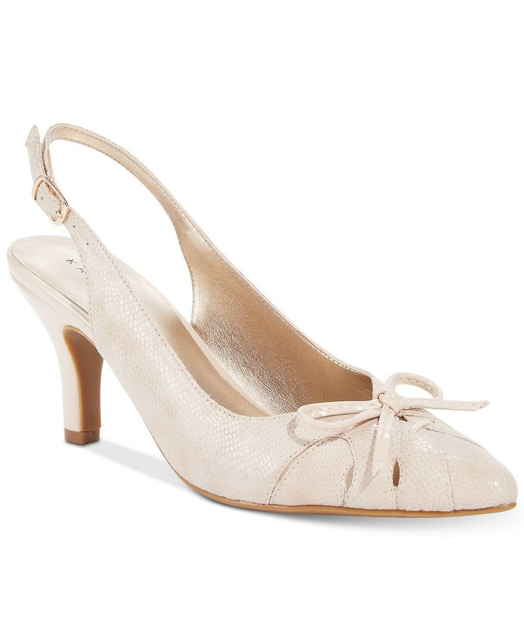 Karen Scott Women's Glenna Slingback Pumps  Ivory Size 6.5