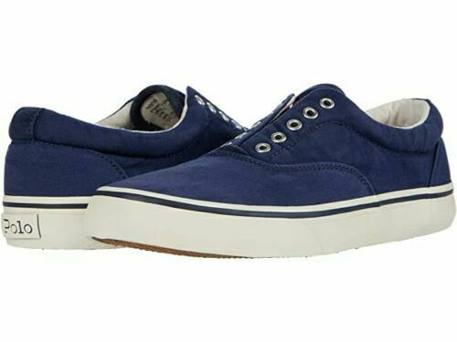 Polo Ralph Lauren Men's Thorton V Sneakers  Blue Size 7.5