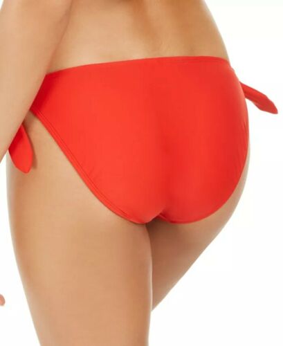 Hula Honey Pom Pom Springs Side-Tie Bikini Swim Bottoms  Radiant Red Size XL