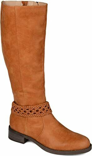 Journee Collection Women's Paisley Knee High Boots  Size 7M - Wide Calf