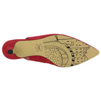Bella Vita Womens Scarlett Slingback Pumps Red Kidsuede  Size 8.5M