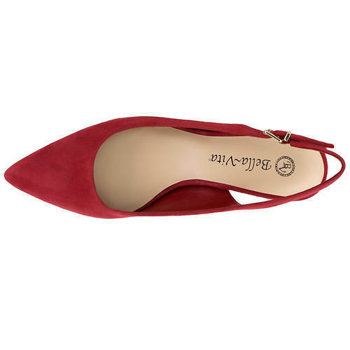 Bella Vita Womens Scarlett Slingback Pumps Red Kidsuede  Size 8.5M