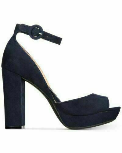 American Rag Women's Reeta Open Toe Ankle Strap Velvet Heels AREETA Size 7.5W