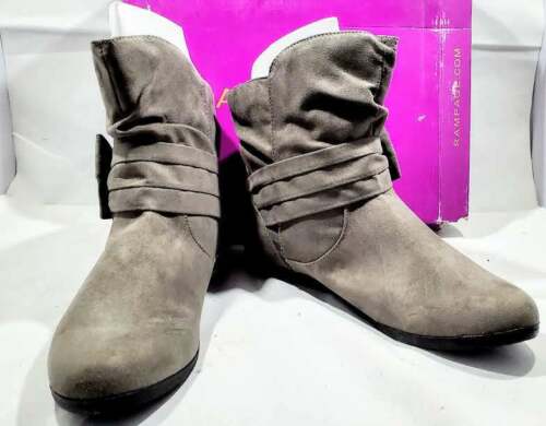 Rampage Basha Microsuede Bootie with Bow grey - 10m