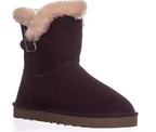 Style & Co Womens Tiny 2 Leather Closed Toe Mid-Calf Cold  Color Chocolate Size 9M