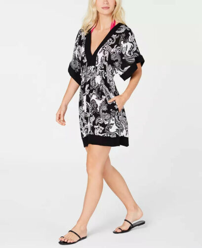 LAUREN RALPH LAUREN Women's Printed Cover-Up Tunic  Graphic Paisley Size XS