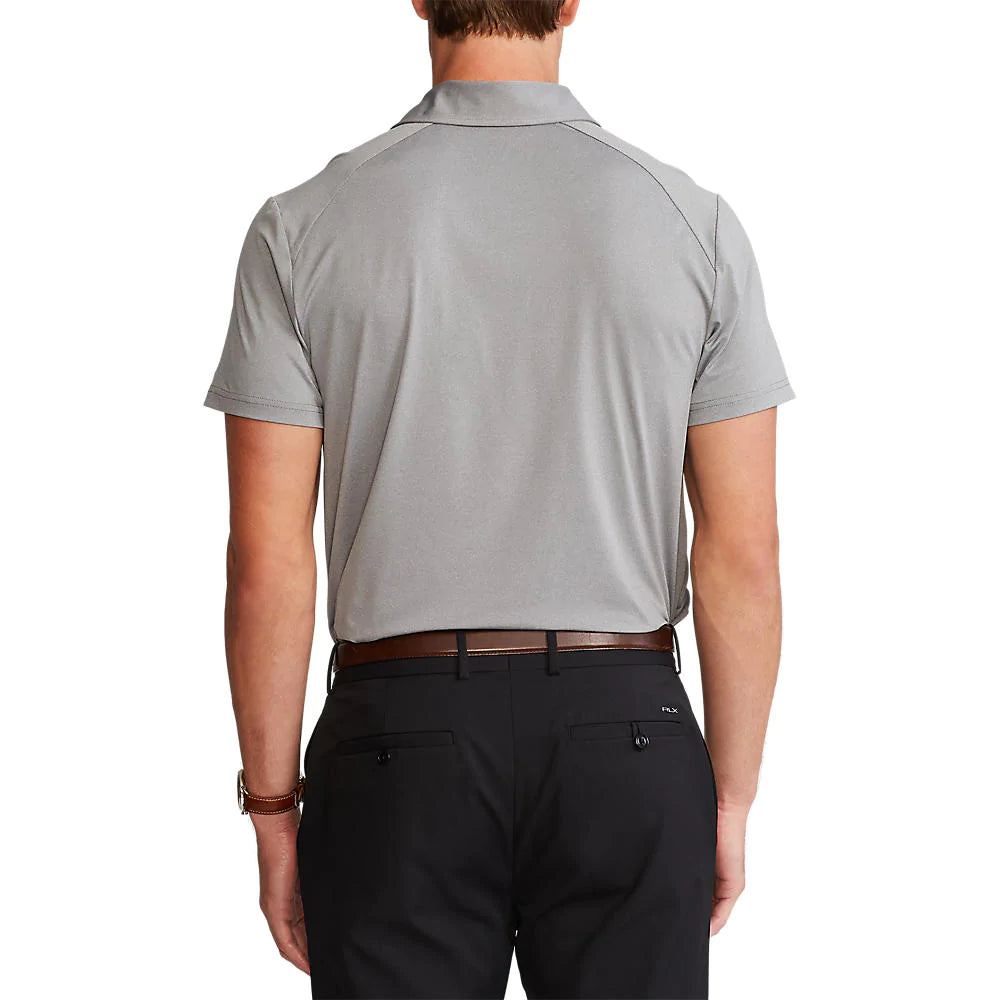 RLX Ralph Lauren Men's Featherweight Airflow Lux-Leisure Polo Shirt  Color Steel Grey Heather Size S