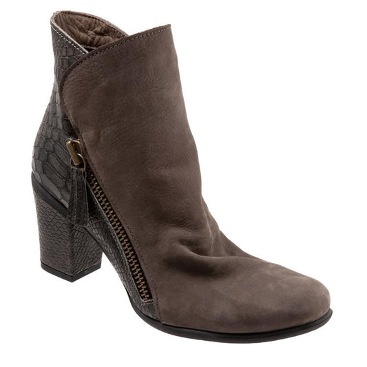 Bueno Women's Yountville Dress Boots  Color Grey Nubuck Croco Size 10.5M